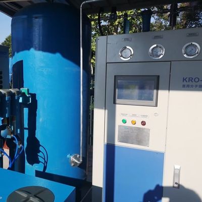 90% ~ 99,5% kemurnian PSA Unit Generator Oksigen Medis Skid Dipasang