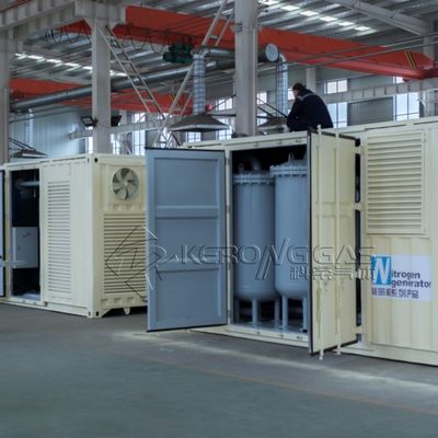 Pembangkit Gas Nitrogen Efisiensi Tinggi 220V 50Hz Dengan ISO Container