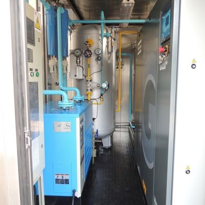 Kontainer Mobil Tipe IP65 Pembangkit Gas Nitrogena untuk Minyak dan Gas
