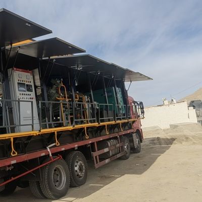 Generator nitrogen pemisahan membran mobile dengan kompresor udara diesel