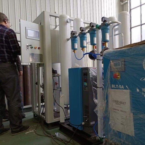 Instalasi Mudah Kemurnian Tinggi 99,5% PSA Berbasis Oxygen Plant Dengan Oxygen Monitor