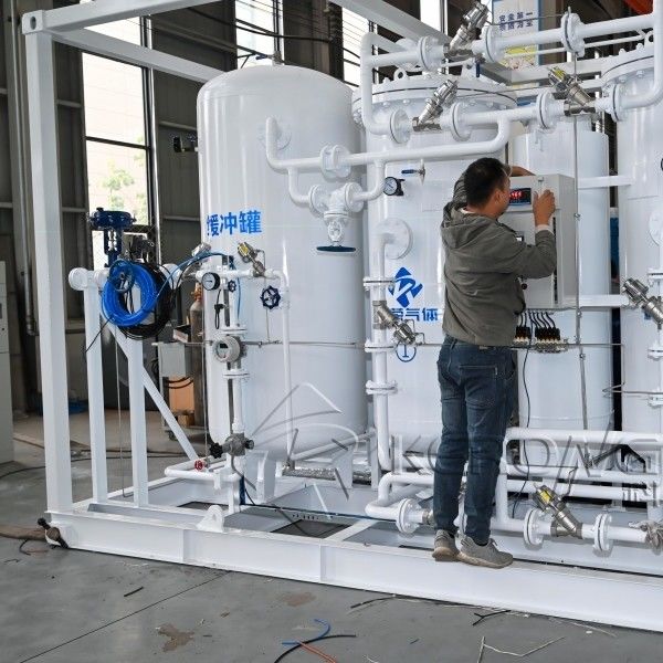 27barG Tekanan Kerja Bahan Karbon Baja Generator Nitrogen Untuk Pemotongan Laser