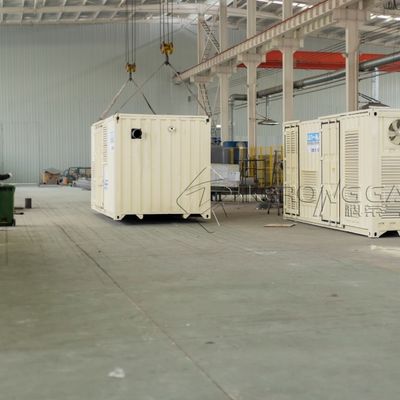 Pembangkit Gas Nitrogen Efisiensi Tinggi 220V 50Hz Dengan ISO Container