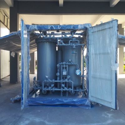 500SCFM ISO Container Pengiriman Pembangkit Gas Nitrogena Tidak Perlu Pemasangan