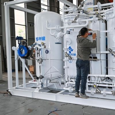 27barG Tekanan Kerja Bahan Karbon Baja Generator Nitrogen Untuk Pemotongan Laser