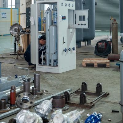 Stainless Steel Online Monitor Purity Nitrogen And Hydrogen Gas Mixer 10Nm3/hr Kapasitas