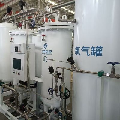 Otomatis 10NM3 Aliran ISO13485 Oxygen Psa Generator Sertifikasi Medis